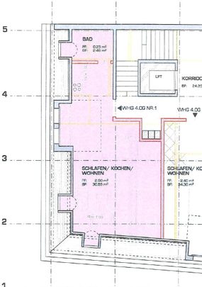 1.5 Zimmer, 45 m², 4. Stock - Photo 1