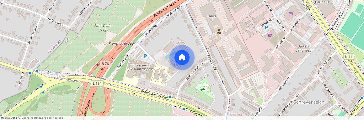 Dehnckestr. 1A, 24116 Kiel OT Schreventeich