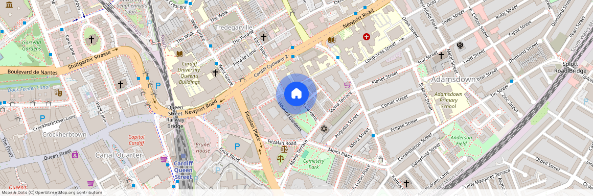 Howard Gardens, Cardiff CF24 0FA, United Kingdom