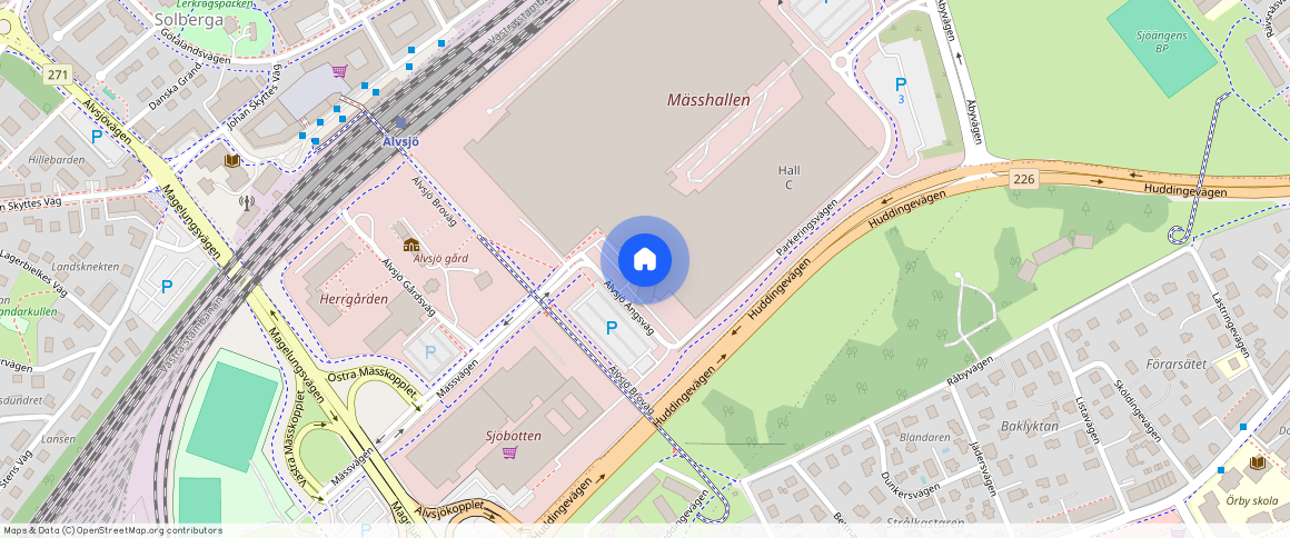 Mässvägen 2A, Älvsjö