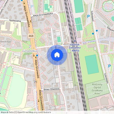 ul. Bitwy Oliwskiej, Oliwa, Gdańsk, pomorskie