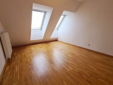 TERRASSENHIT, 61 m2 Dachgeschoß mit 48 m2 Terrasse, Wohnküche, 1 Zimmer, Wannenbad, Parketten, Fernblick, Holbeingasse - Foto 5