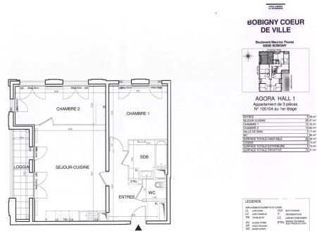 location Appartement T3 DE 68.6m² À BOBIGNY - Photo 5