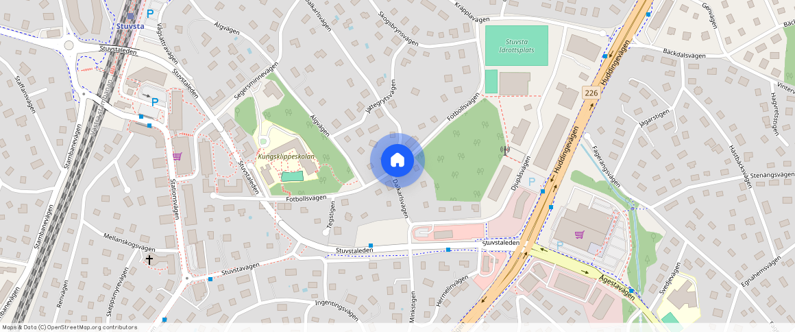 Fotbollsvägen, Huddinge