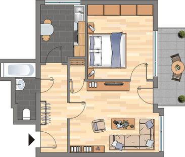 Charmante 3-Zimmer-Etagenwohnung in Krefeld  familienfreundlich un... - Photo 2