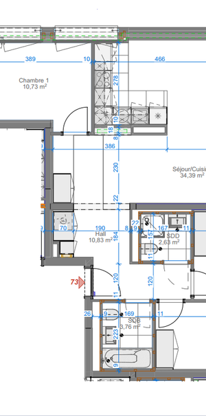 NOUVEAU logement de 5 pièces de 88m2, au 7ème étage, créé dans le cadre d'une surélévation - VISITE groupée le 10/06/2026 de 16h à 17h30, directement sur place. - Foto 2