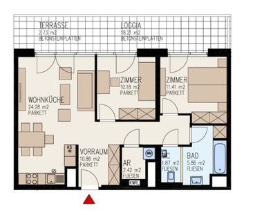 Ansprechende 3-Zimmer-Wohnung mit großzügiger Freifläche und modern... - Foto 4