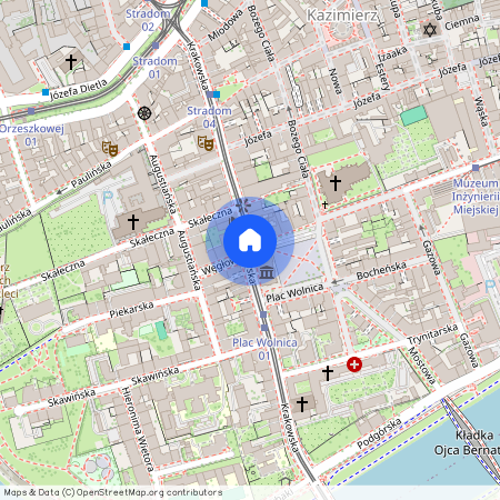 ul. Krakowska, Kazimierz, Stare Miasto, Kraków, małopolskie