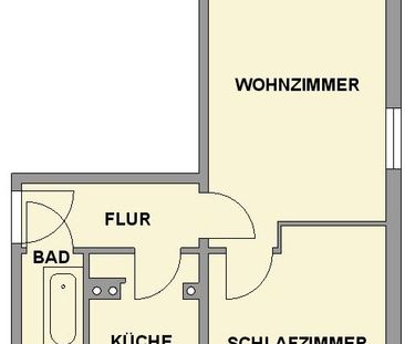 2-Raum-Wohnung mit Balkon und Tageslichtbad - Foto 1