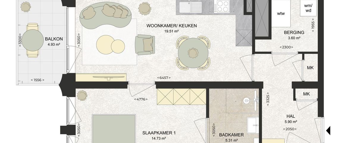 Appartement te huur: Kennedylaan 202 2035 TR Haarlem - Photo 1