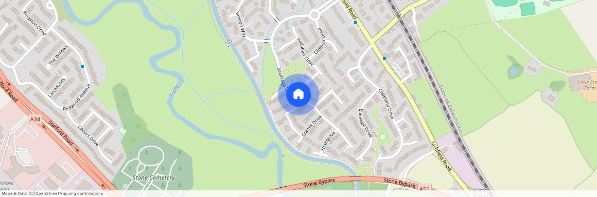 Saxifrage Drive, Stone