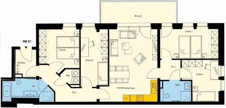 Exklusiver Neubau im Zentrum-Süd! 5-Zimmerwohnung im 3.OG mit großem Balkon! - Foto 5