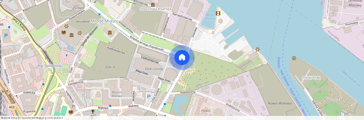 ks. Jerzego Popiełuszki, Młyniska, Gdańsk, pomorskie