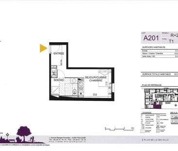 Location Appartement 1 pièce 23m² TOULOUSE 31200 - Photo 2