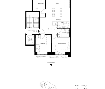 Gadelandet 22D, 4. tv - Photo 1