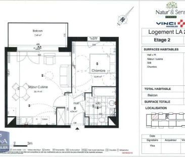 Appartement à louer 2 pièces 42.54m² - Photo 2