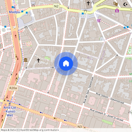 Rue du Marteau, Schuman area, Brussels 1000 -