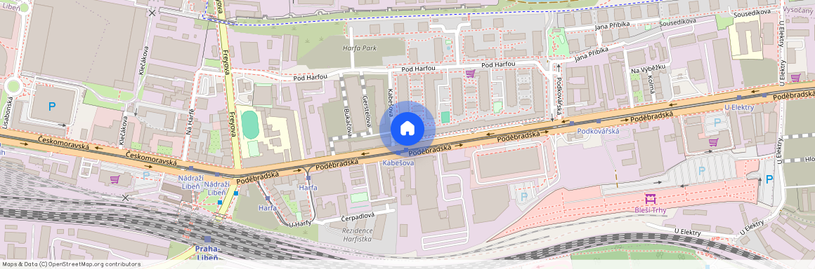 Hloubětín, Poděbradská, 1197 / 58, Praha 9