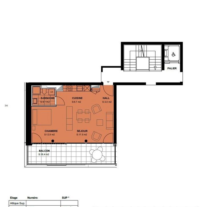 1.5 Zimmer, 46 m², 1. Stock - Photo 1