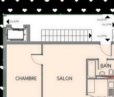 2 Zimmer, 46 m², 4. Stock - Foto 5