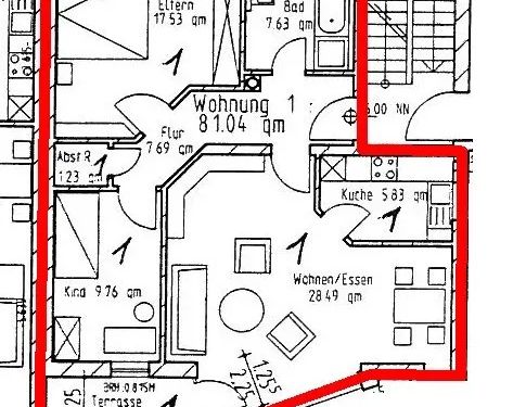 Schöne 3-Zimmer-Wohnung in sehr gepflegtem Haus mit Terrasse - Foto 1