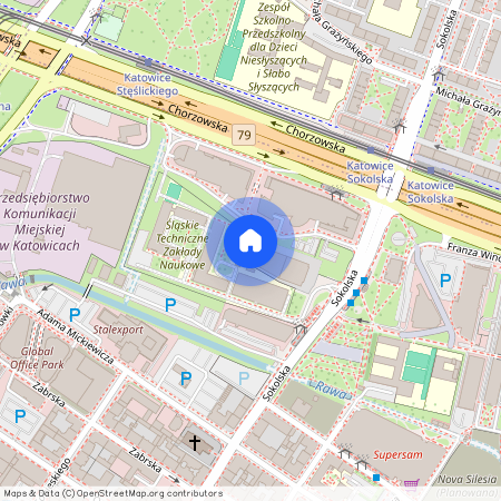 ul. Sokolska, Śródmieście, Katowice, śląskie