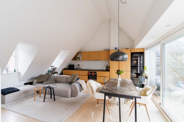 Skøn lejlighed i to etager med privat tagterrasse - Photo 1