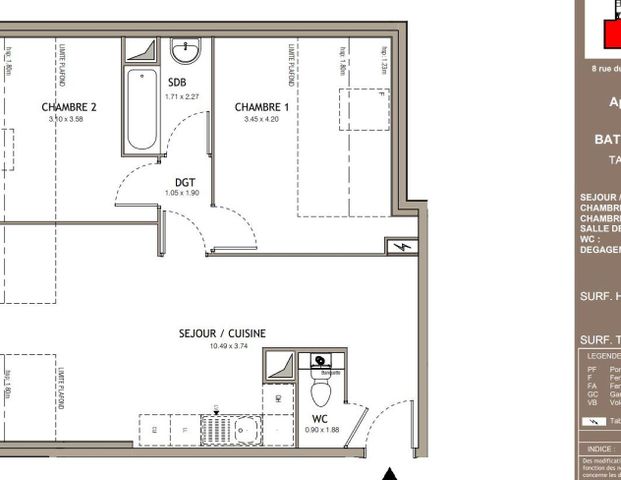 location Appartement T3 DE 57.75m² À VILLIERS LE BEL - Photo 1