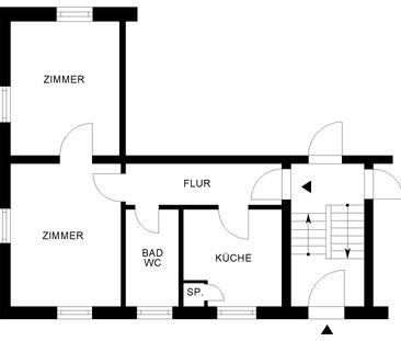 Zentrale 2-Zimmer-Wohnung sucht neuen Mieter // EG links - Foto 5