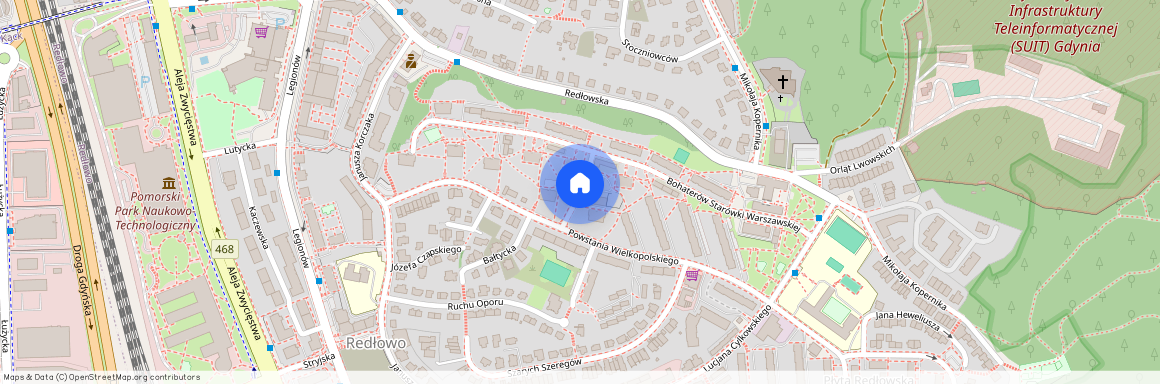 ul. Zbigniewa Herberta, Redłowo, Gdynia, pomorskie