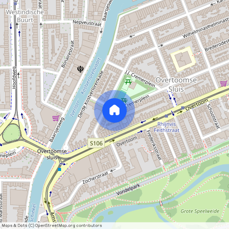 Overtoomse Sluis, 1054 TJ, J.J. Cremerplein, Amsterdam