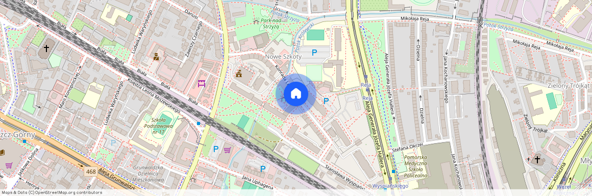 ul. Konrada Leczkowa, Wrzeszcz Dolny, Gdańsk, pomorskie