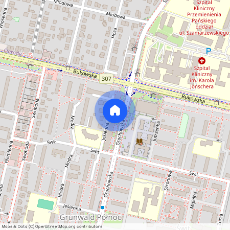 ul. Grochowska, os. ks. Jerzego Popiełuszki, Grunwald, Poznań, wielkopolskie