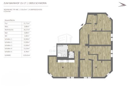 *Erstbezug* Hochwertig ausgestattete 5-Zimmer-Wohnung | Fahrstuhl | WG-geeignet - Photo 5