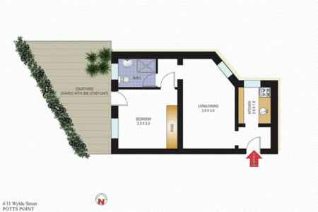 Boutique 1 bedroom apartment with shared courtyard. - Photo 2