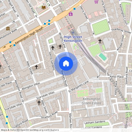 nr Kensington High Street Cheniston Gardens, W8 6TG, Kensington