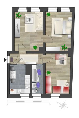 3-Zimmer-Wohnung mit Tageslichtbad - Foto 3