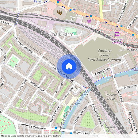 The Courtyard Apartments, Gloucester Avenue, Primrose Hill, London, NW1