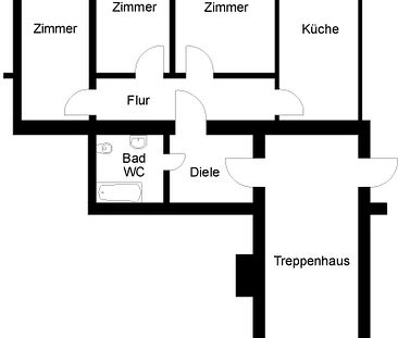 3-Raum-Wohnung + sofort zu mieten - Photo 2