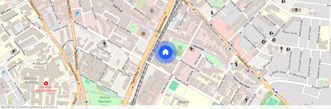 New Walk Central Apartments, 77-89 Princess Road East