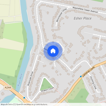 Esher, Pelhams Walk, KT10 8QD, Surrey