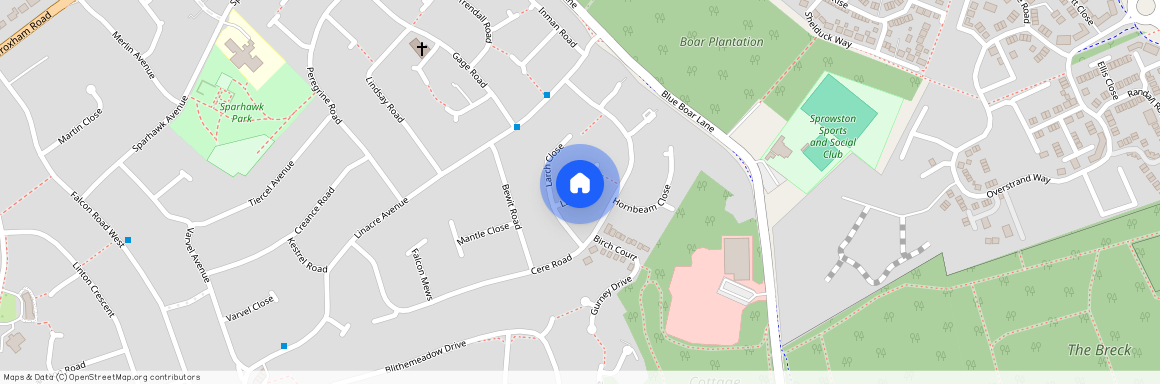 Larch Close, Sprowston