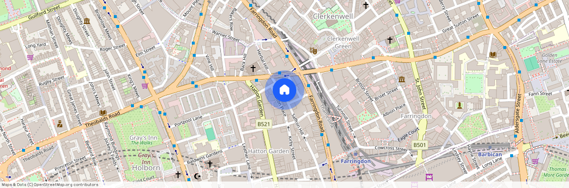 Saffron Hill, Clerkenwell, London, EC1N 8QX