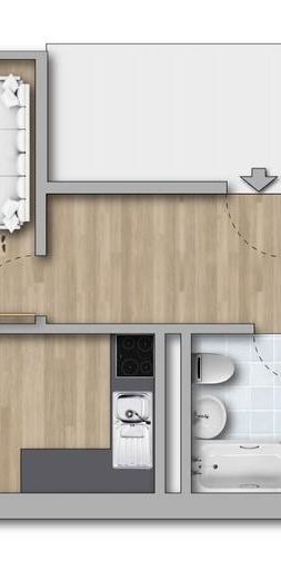 *in Sanierung * - 3 Zimmer mit Balkon - Photo 2