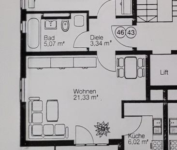 Schöne 2-Zimmer-Wohnung mit Balkon & Garage - Photo 5