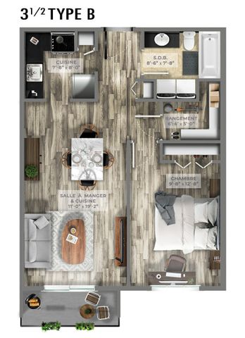 Logement 3 ½ - Photo 3