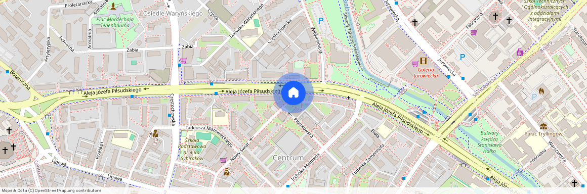 ul. Aleja Józefa Piłsudskiego, Centrum, Białystok, podlaskie