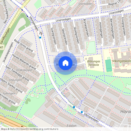 Blåtungavägen, Lund