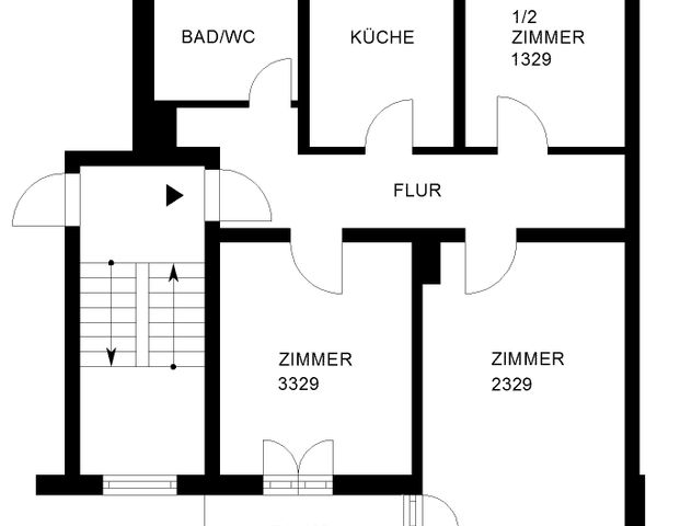 Kleines günstiges Zimmer innerhalb einer 3er-WG // 1.OG re, Zimmer 1329 - Photo 1