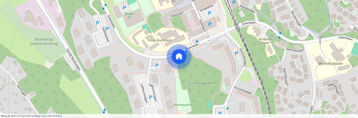 Klövjestigen 10, Skogås